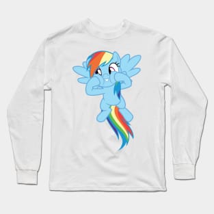 Rainbow Dash squishy cheeks Long Sleeve T-Shirt